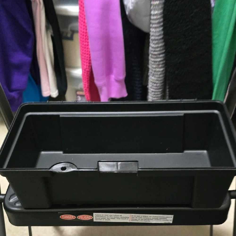 Heavy-Duty Black and Yellow Storage Box